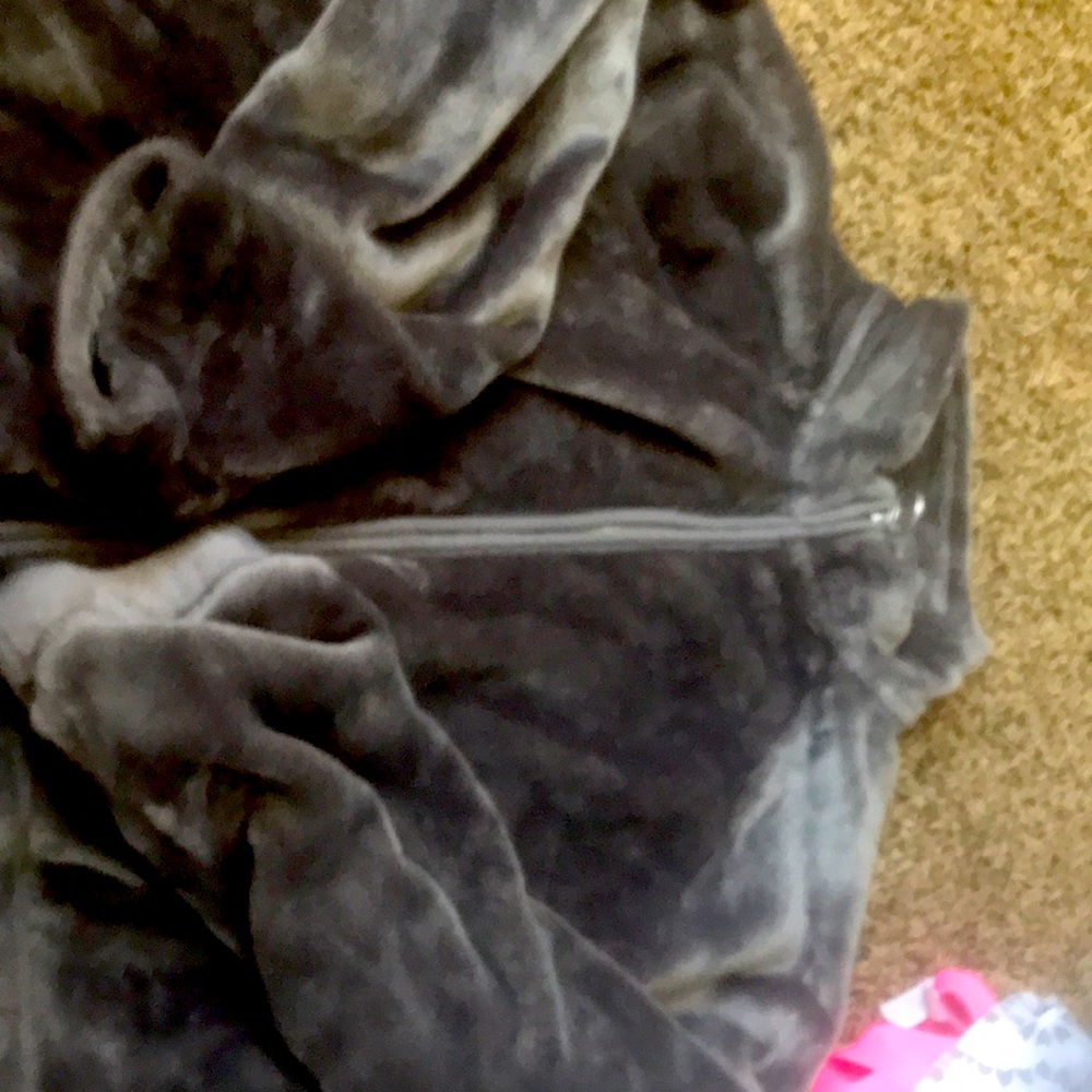 Black fuzzy  crop type coat